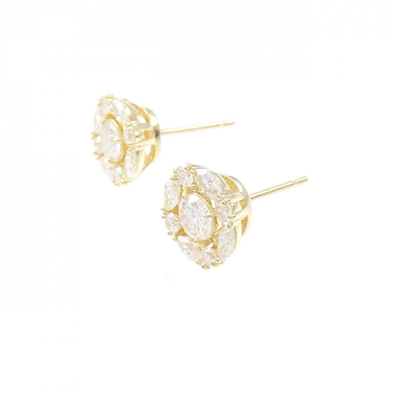 Bông tai kim cương K18YG 0.218CT 0.214CT F VS2 VG - Hàng hiệu Chính hãng 873265