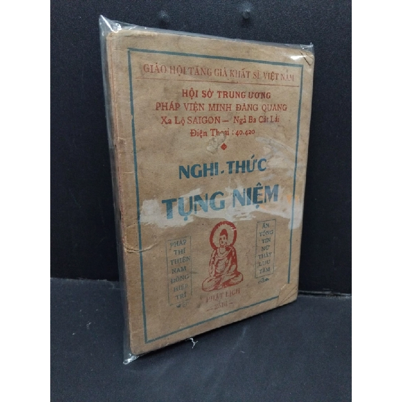 Nghi thức Tụng Niệm mới 60% bẩn bìa, ố vàng, tróc gáy HCM2110 Giáo hội Tăng Giả Khất Sĩ Việt Nam TÂM LINH - TÔN GIÁO - THIỀN 340034