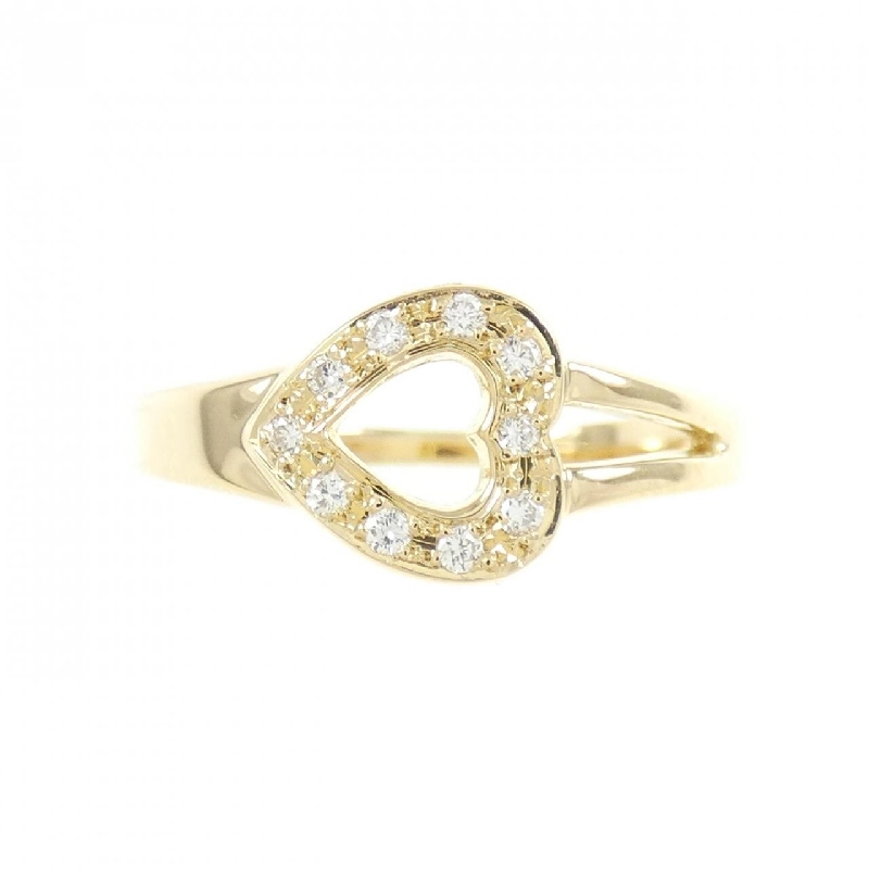 Nhẫn kim cương hình trái tim K18YG 0.07CT 671806