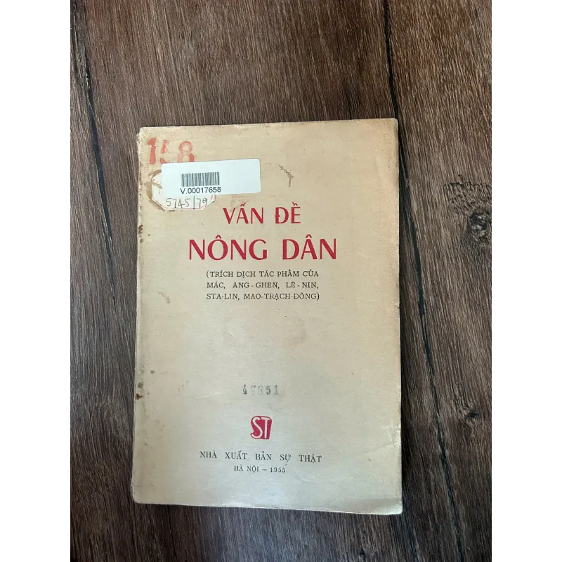 Vấn đề Nông dân (Trích dịch tác phẩm của Mác, Ăng-ghen, Lê-nin, Sta-lin, Mao-Trạch Đông) 709619