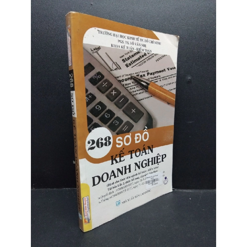 268 sơ đồ kế toán doanh nghiệp 2010 mới 90% ố vàng HCM1906 Võ Văn Nhị SÁCH KINH TẾ - TÀI CHÍNH - CHỨNG KHOÁN 191690