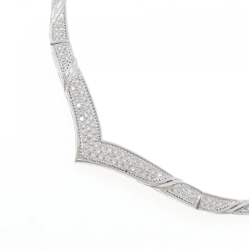 K18WG Dây chuyền kim cương 1.00CT - Hàng hiệu Chính hãng 857850