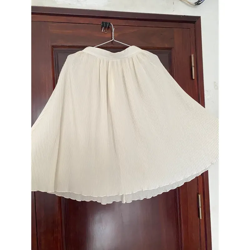 MỚI 100%***CHÂN VÁY MIDI ZARA BASIC* SIZE M* MÀU BE/TRẮNG KEM* TẶNG QUÀ 0Đ FREESHIP 591563