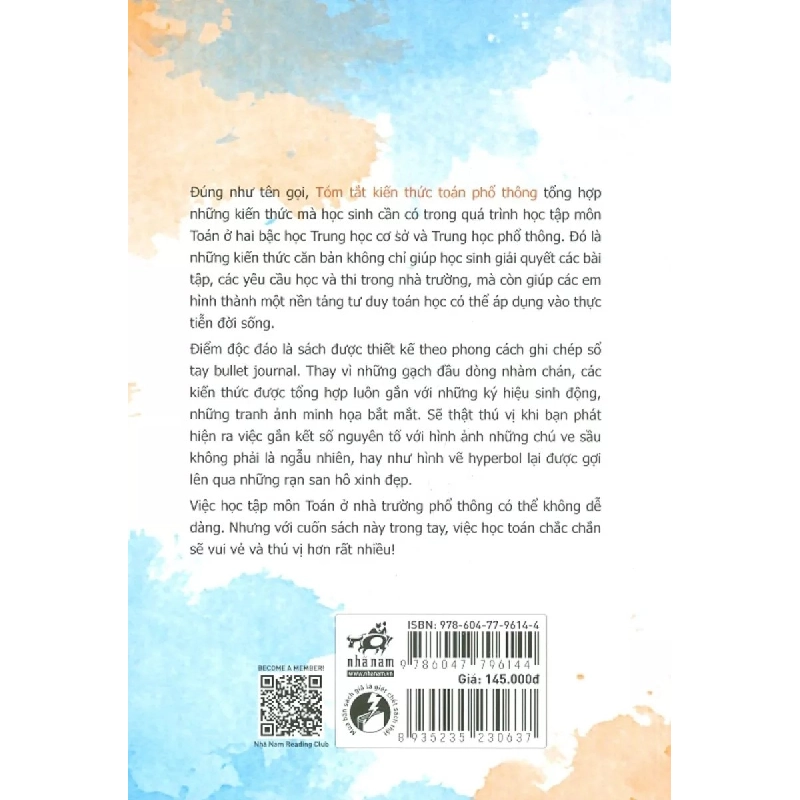 Tóm Tắt Kiến Thức Toán Phổ Thông - Đỗ Minh Triết 403451