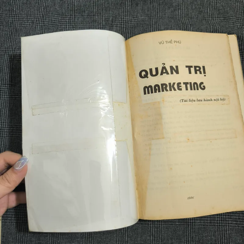 Quản trị Marketing (Marketing Management) - Đại học Mở - Vũ Thế Phú - Năm 1996 606318