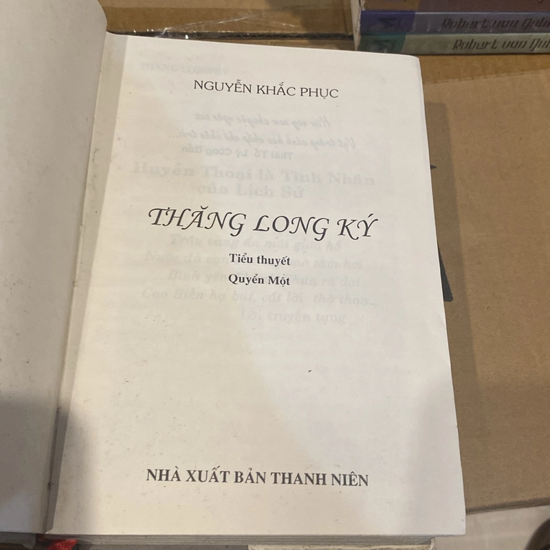 THĂNG LONG KÝ, TIỂU THUYẾT, QUYỂN 1, BẢN BÌA CỨNG (XB 2000) 519532
