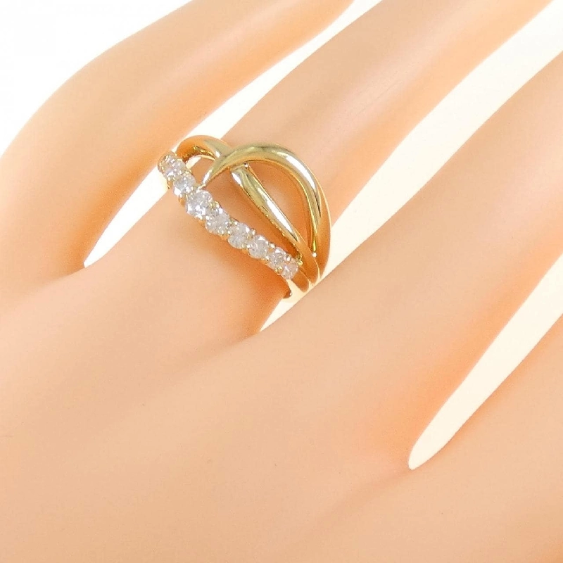 Nhẫn kim cương K18YG 0.51CT 672107