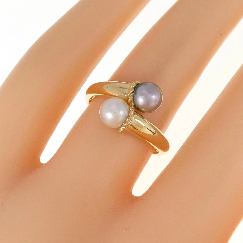 Nhẫn ngọc trai Akoya K18YG 5.3mm 672387