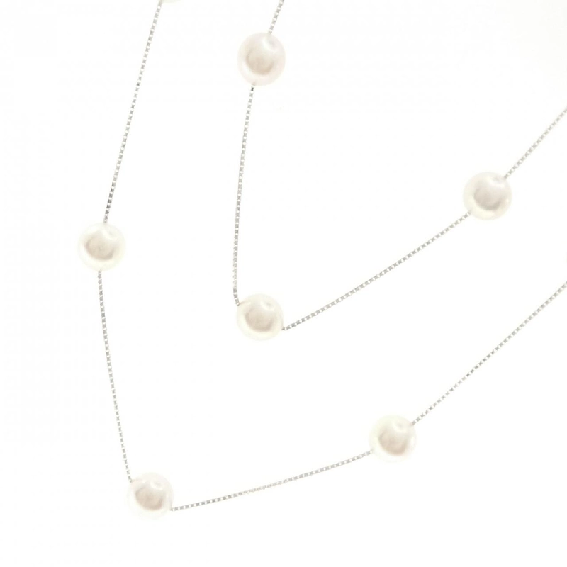 K18WG Ngọc trai Akoya Dây chuyền - Hàng hiệu Chính hãng 856754