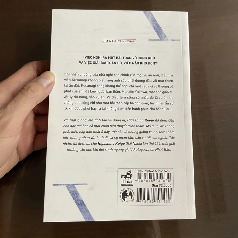 [HACK NÃO] Phía sau nghi can X - Higashino Keigo 715526