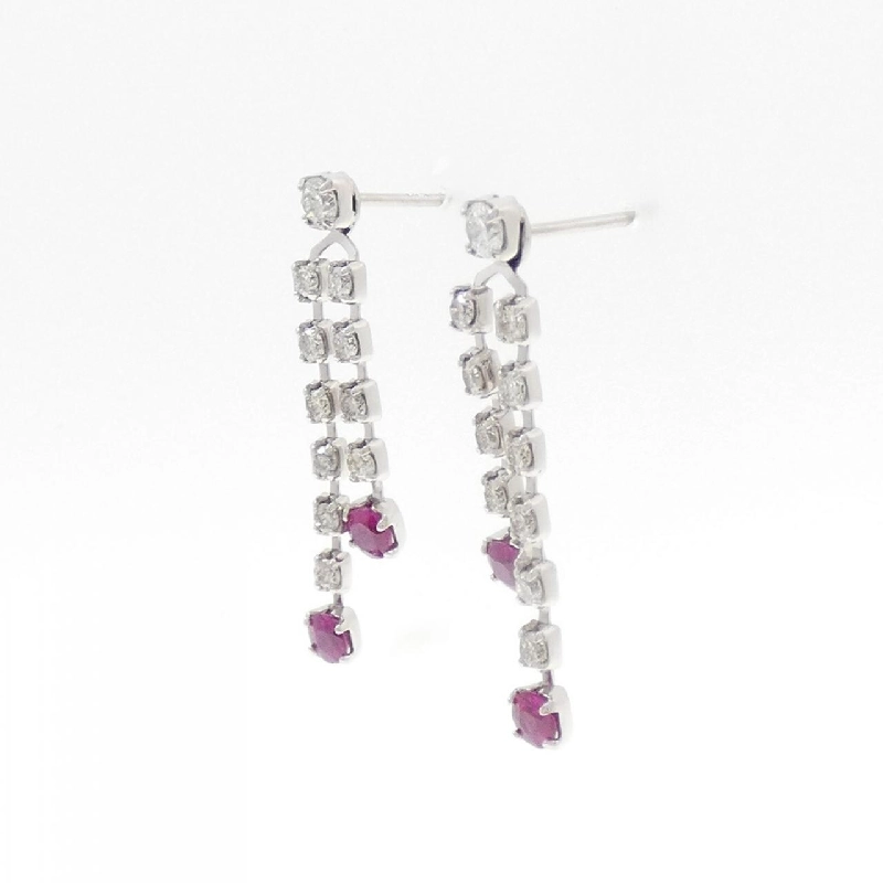 K14WG Bông tai Ruby 0.54CT - Hàng hiệu Chính hãng 868761