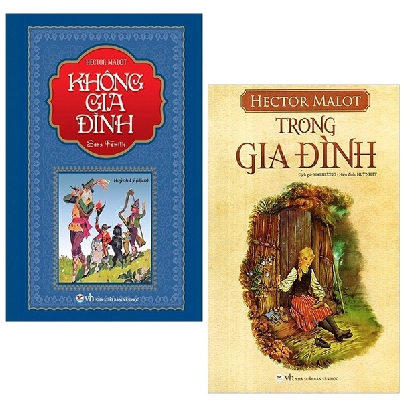 Không Gia Đình + Trong Gia Đình (Bộ 2 Cuốn) (Tân Việt) - Hector Malot 296002