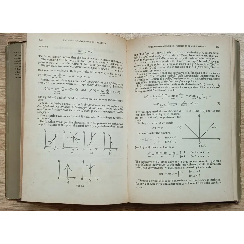 Sách Toán A Course of Mathematical Analysis 906771