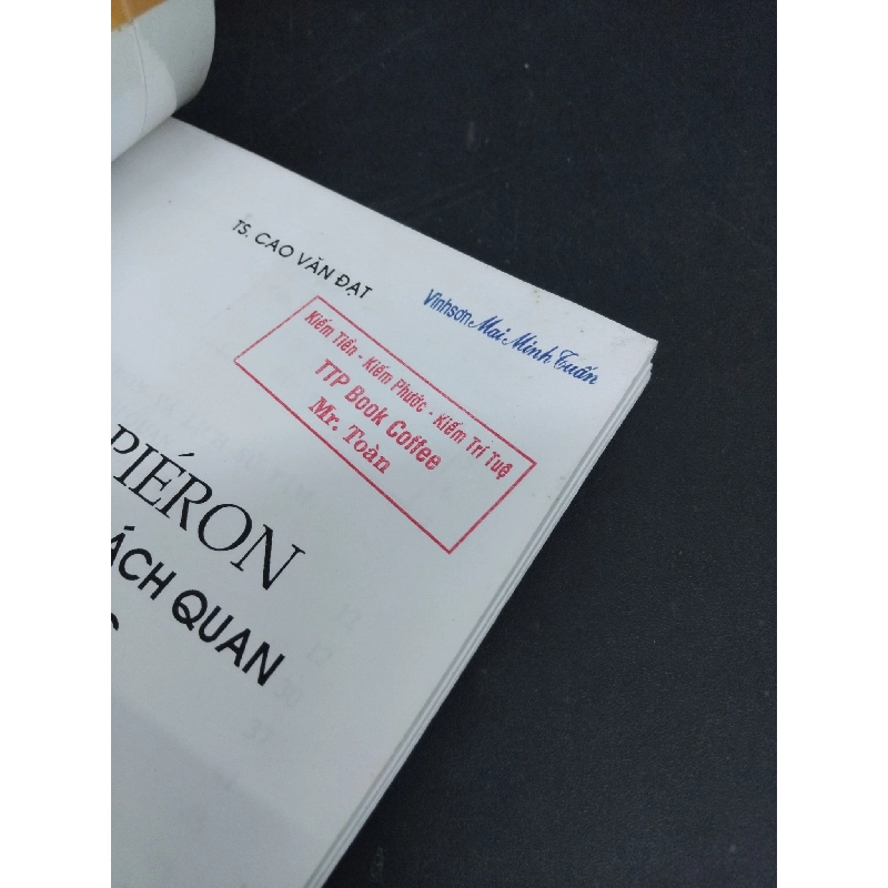 Henri Pieron và quan niệm khách quan về tâm lý học mới 90% bân rbiaf, ố nhẹ, có mộc đỏ 2009 HCM2811 TS. Cao Văn Đạt TÂM LÝ 917799