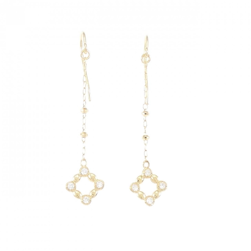 K18YG Bông tai kim cương 0.08CT - Hàng hiệu Chính hãng 871993