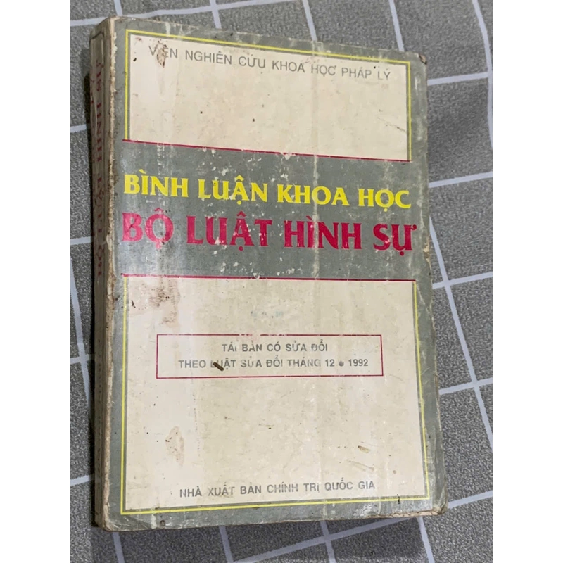 Bình luận khoa học Bộ luật hình sự -1993- 540 trang  544452