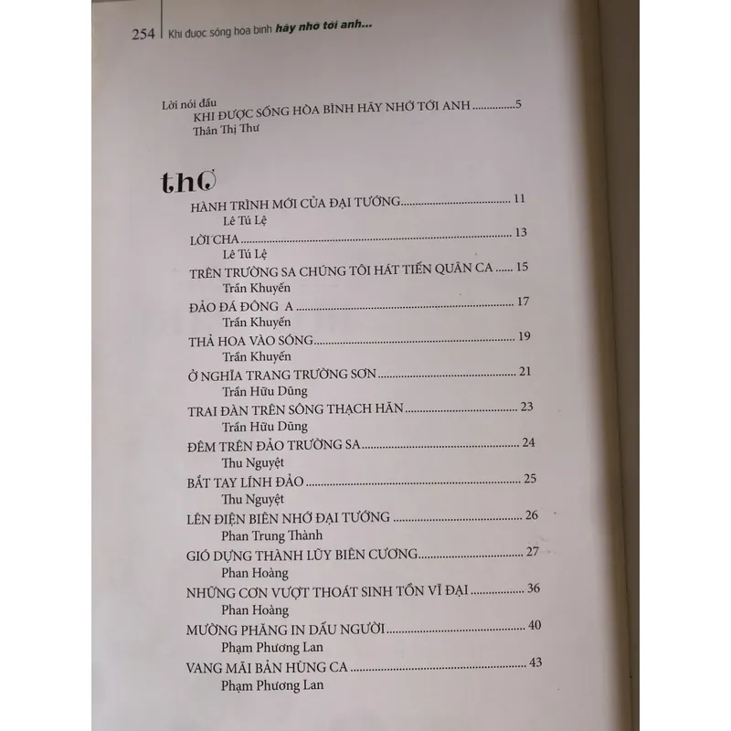 Khi được sống hoà bình hãy nhớ tới anh 712053