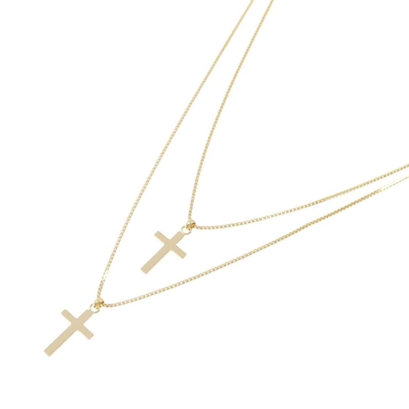 K18YG Dây chuyền hình chữ thập - Hàng hiệu Chính hãng 861578