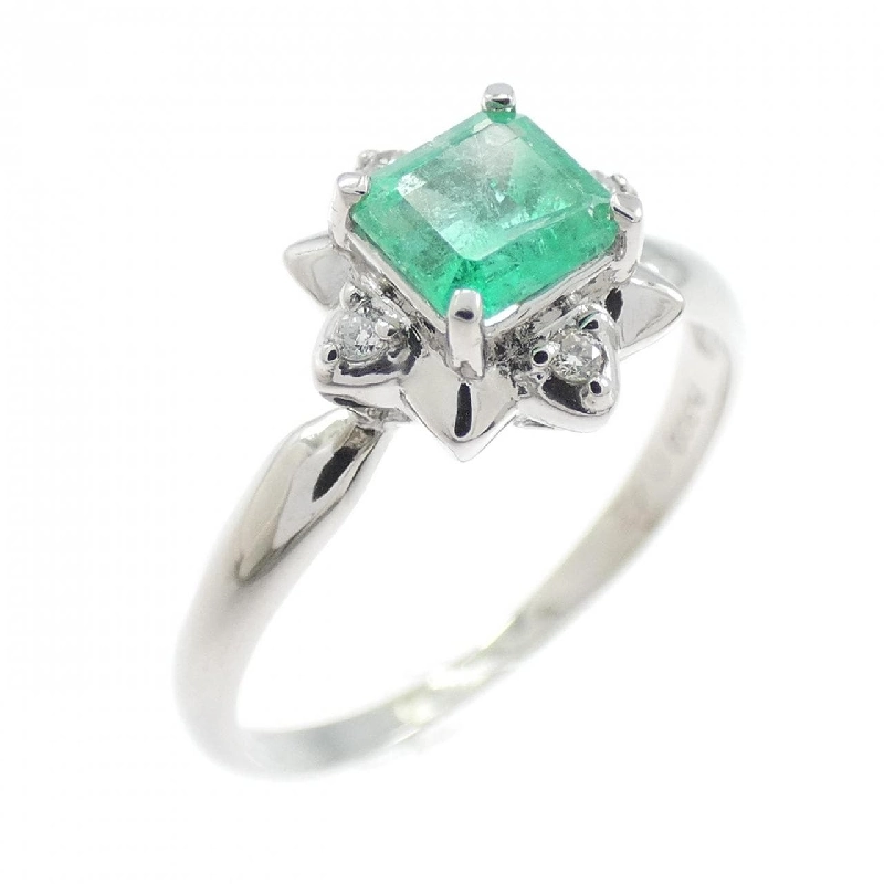 Nhẫn Emerald PT900 0.42CT - Hàng hiệu Chính hãng 854261