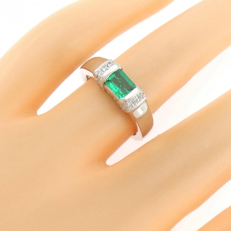 Nhẫn Emerald PT900 0.44CT - Hàng hiệu Chính hãng 853787