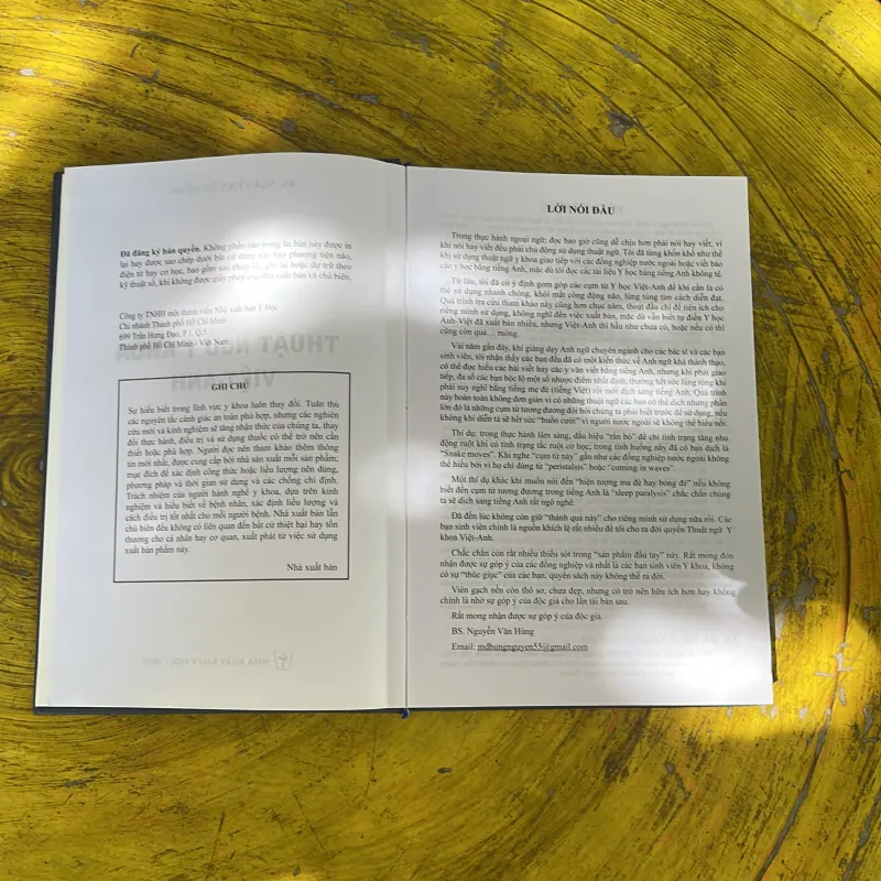 THUẬT NGỮ Y KHOA VIỆT - ANH - BS. NGUYỄN VĂN HÙNG 961693