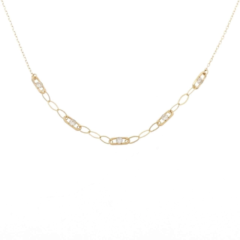 Dây chuyền kim cương K18YG 0.16CT - Hàng hiệu Chính hãng 863116