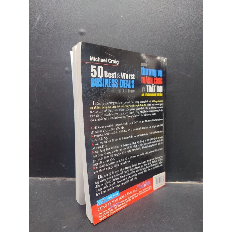 50 Best And Worst Business Deals Of All Time - Những Thương Vụ Thành Công Và Thất Bại Nổi Tiếng Nhất Mọi Thời Đại Michael Craig mới 90% bẩn nhẹ 2007 HCM0405 kinh doanh 914224