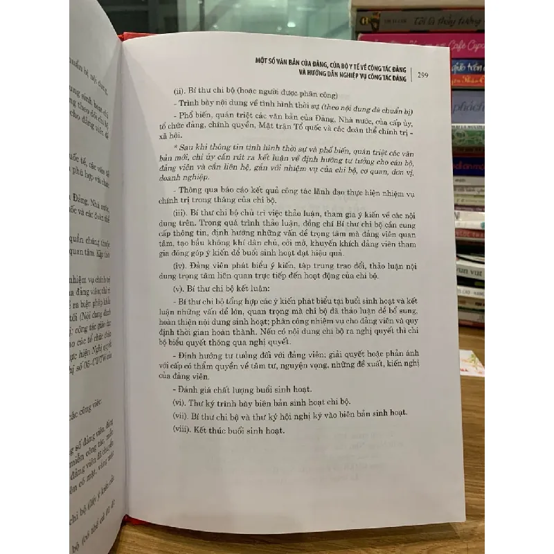 một số văn bản của đảng của bộ ý tế về công tác đảng và hướng dẫn nghiệp vụ công tác đảng- Đảng uỷ bộ Y tế 716647