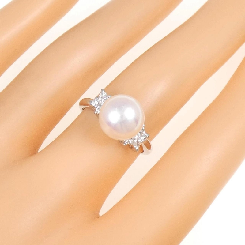 Nhẫn ngọc trai Akoya PT900 9.3mm - Hàng hiệu Authentic 854262