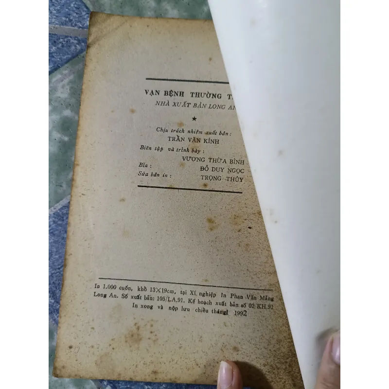Vạn bệnh thường thức - Đông Y sĩ Nguyễn Mạnh Bổng 780220