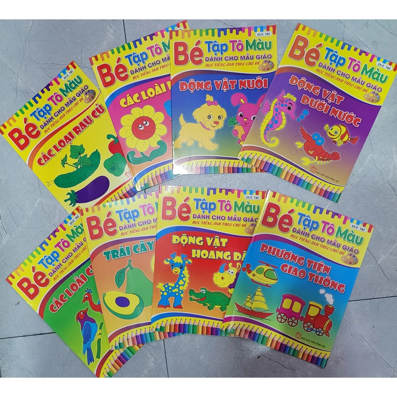 8 cuốn Tô màu cho bé giá sale 530207