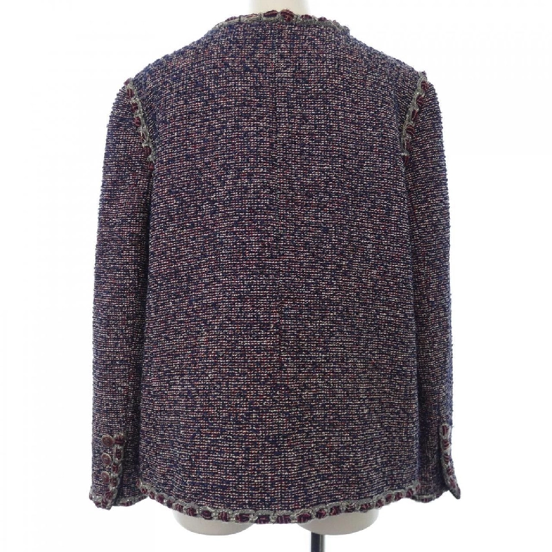 Áo khoác không cổ CHANEL 634863