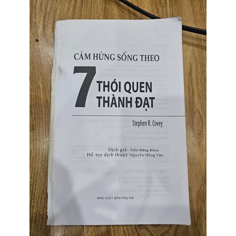 Cảm hứng sống theo 7 thói quen thành đạt (mất bìa, đủ nội dung)
 723301