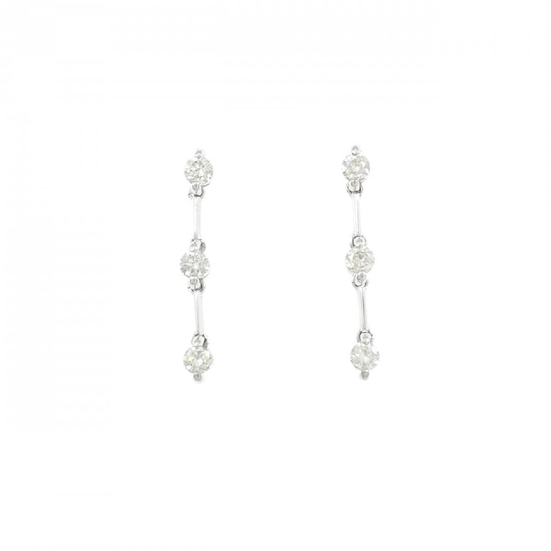 K18WG Bông tai kim cương ba viên 0.50CT - Hàng hiệu Chính hãng 866607