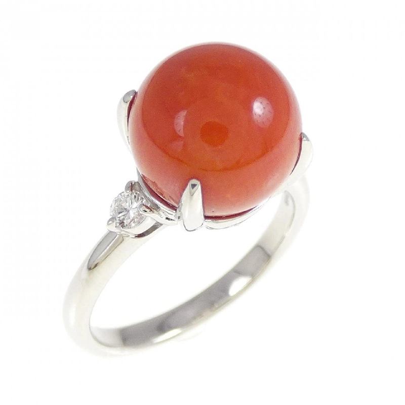 Nhẫn san hô PT900 10.2mm 670342