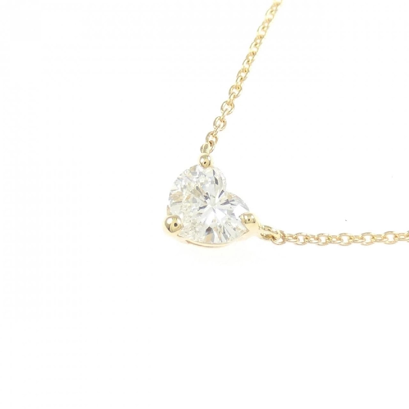 Dây chuyền kim cương K18YG 0.406CT G SI1 hình trái tim - Hàng hiệu Chính hãng 874736