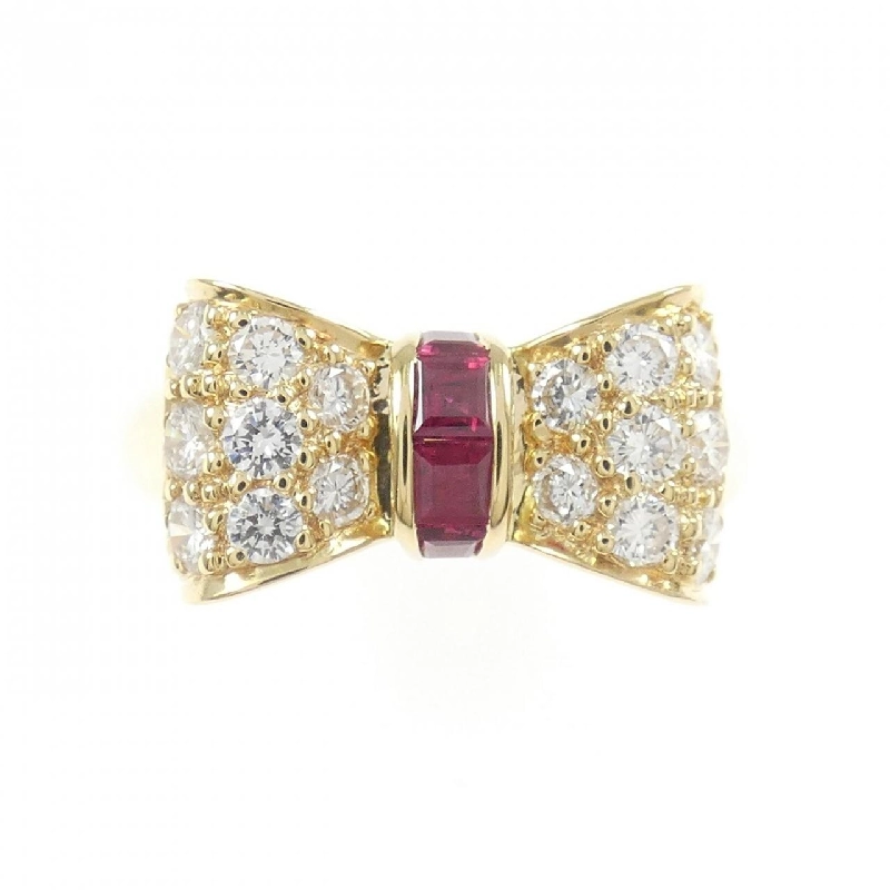 Nhẫn Ruby Ruy Băng 750YG - Hàng hiệu Chính hãng 849533