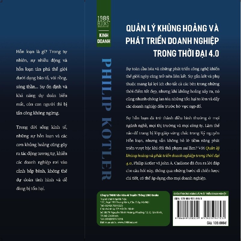 Quản Lý Khủng Hoảng Và Phát Triển Doanh Nghiệp Trong Thời Đại 4.0 - Philip Kotler, Jonh A. Caslione 192625