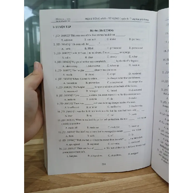 Pro S – Tiếng Anh: Từ vựng luyện thi Trung học Phổ thông – Phan Điệu 561492