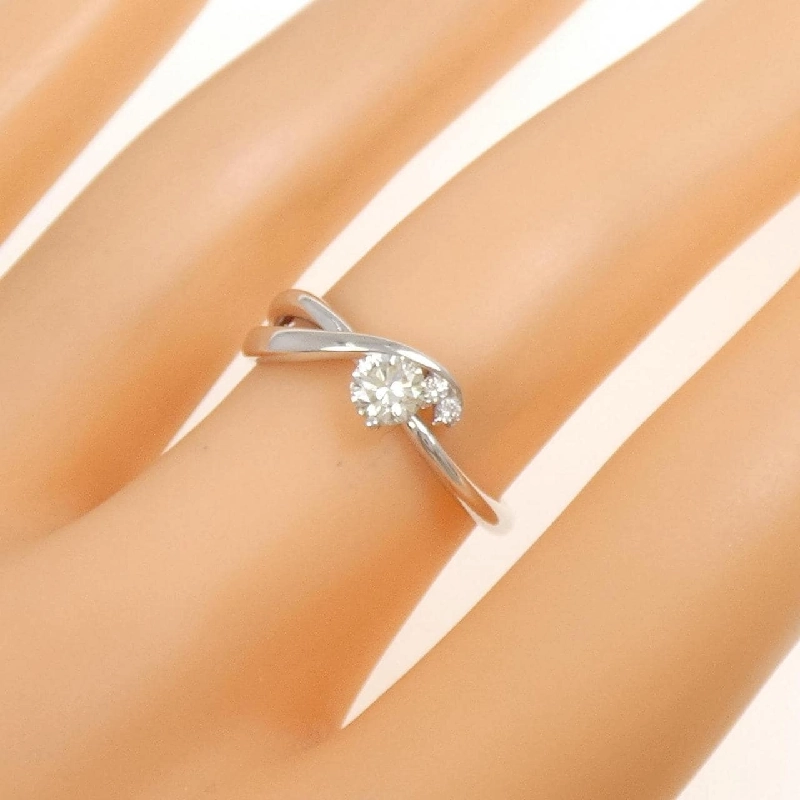 Nhẫn kim cương K18WG 0.280CT 666347