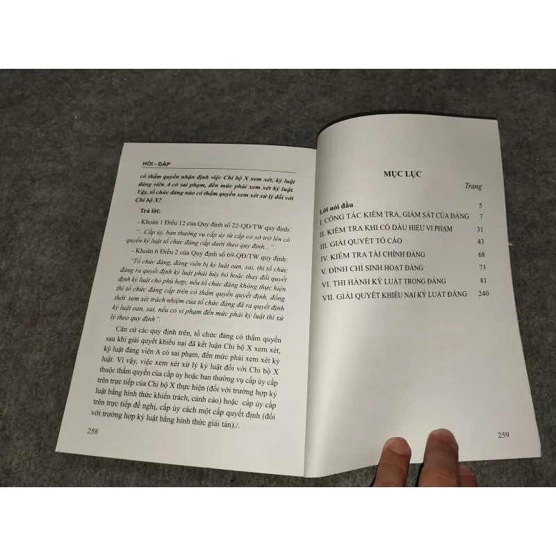 HỎI - ĐÁP VỀ CÔNG TÁC KIỂM TRA, GIÁM SÁT VÀ KỶ LUẬT CỦA ĐẢNG 701106