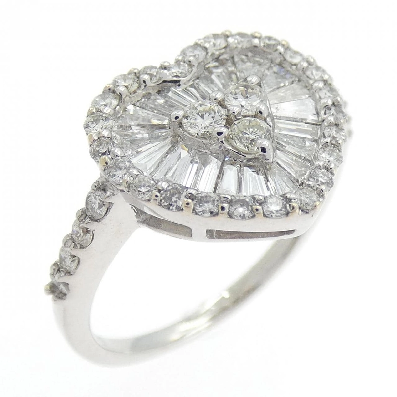 Nhẫn kim cương hình trái tim K18WG 1.00CT 671276