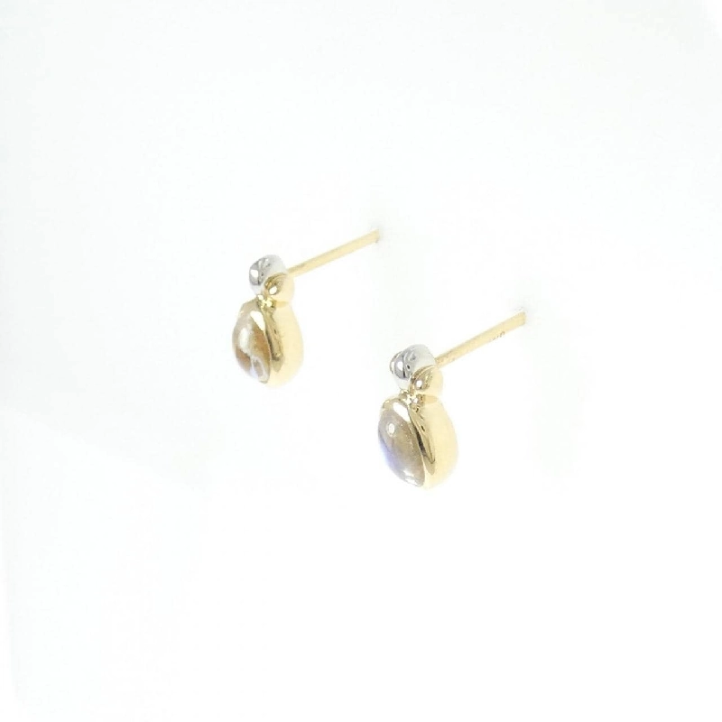 K18YG/K18WG Bông tai đá mặt trăng - Hàng hiệu Authentic 866604