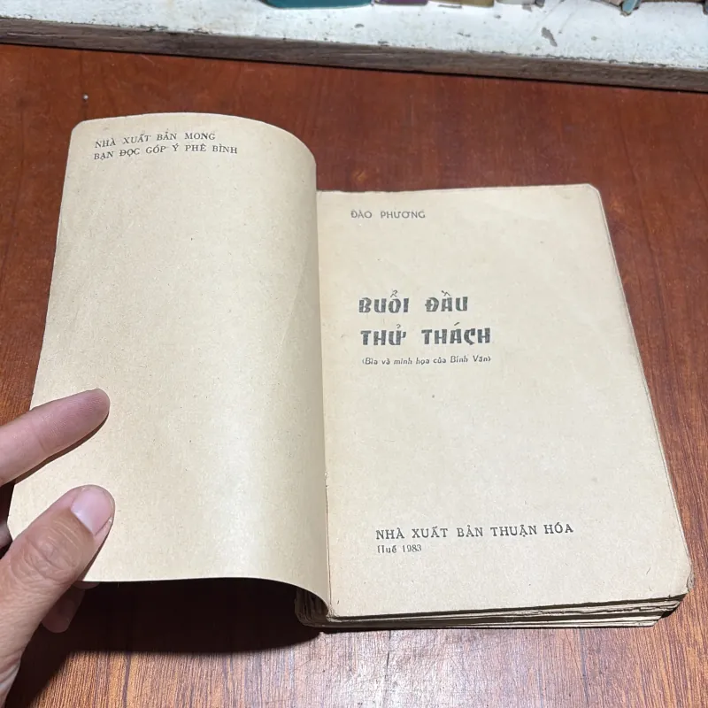 [Sách 8x] - II Sưu Tầm: Buổi Đầu Thử Thách - Đào Phương - 1983 934722