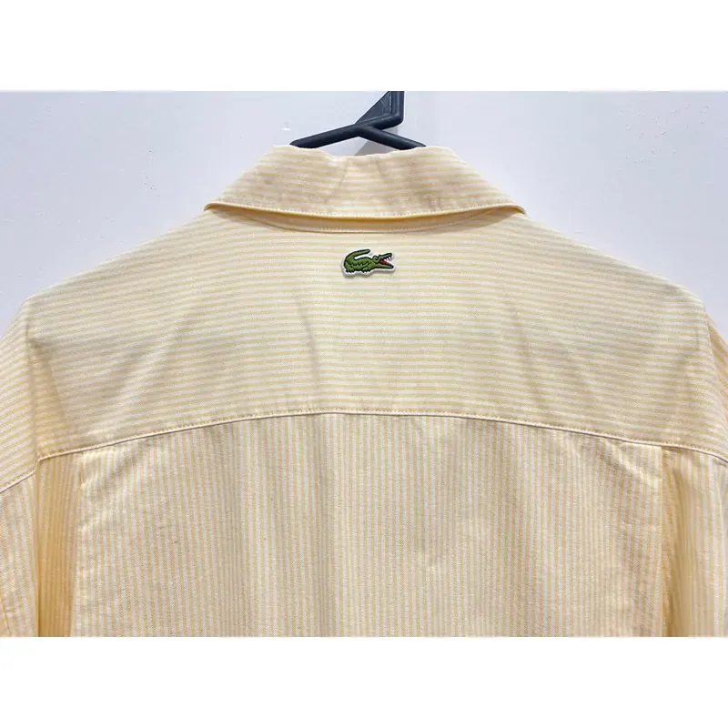 LACOSTE *ÁO SƠ MI DÀI TAY OVERSIZE *MÀU VÀNG SÁNG * MỚI 98% 588233