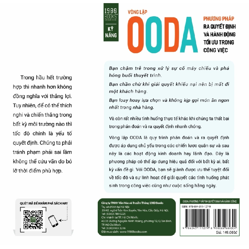 Vòng Lặp OODA - Phương Pháp Ra Quyết Định Và Hành Động Tối Ưu Trong Công Việc - Hiroyuki Irie 280628