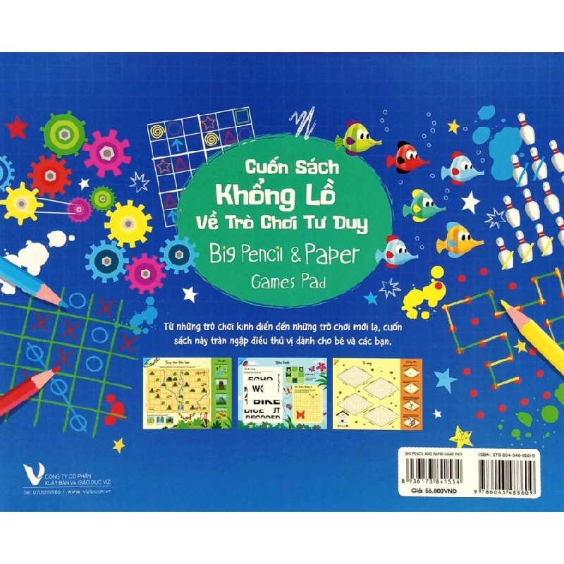 Cuốn Sách Khổng Lồ Về Trò Chơi Tư Duy - Big Pencil And Paper Games Pad - Sam Smith 290411