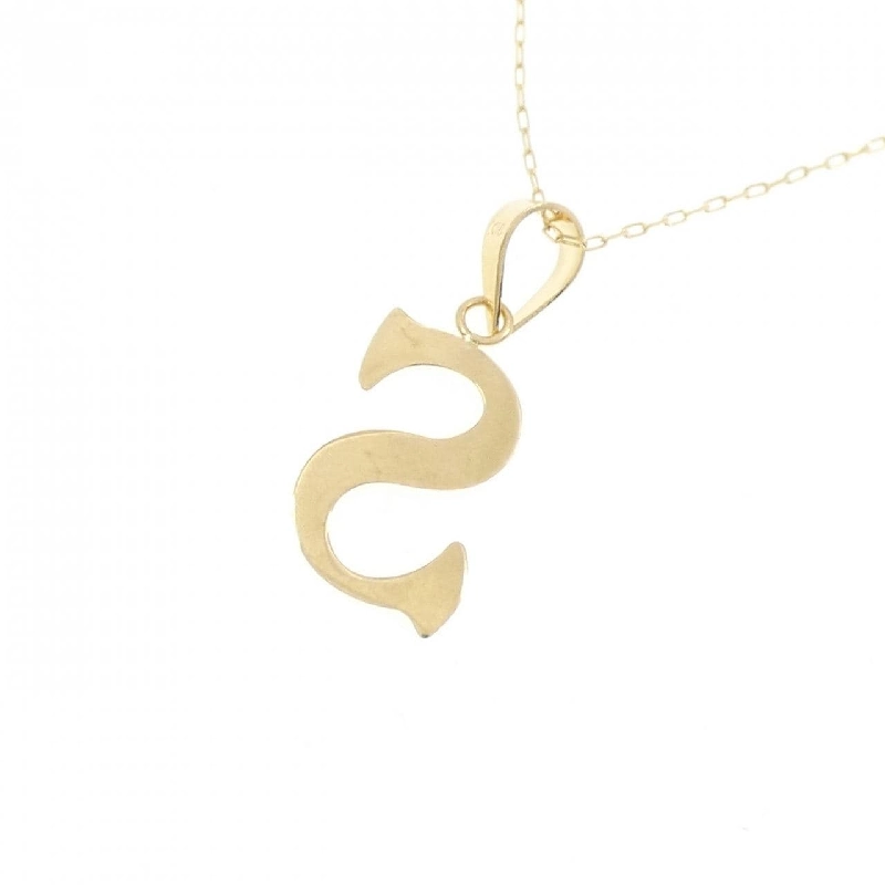 K18YG Chữ cái S Dây chuyền - Hàng hiệu Chính hãng 859987