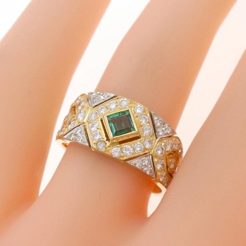 Nhẫn Emerald 750YG/750WG - Hàng hiệu Authentic 849241