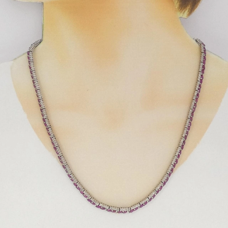 K18WG Dây chuyền Ruby 13.00CT - Hàng hiệu Chính hãng 857443